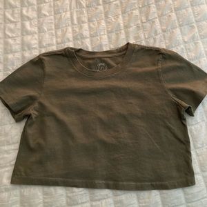 UO best friend tee olive green